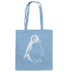 Pinguin weiß - Baumwolltasche Einkaufstasche Tier-Shirts.com Sky Blue ca. 38x42