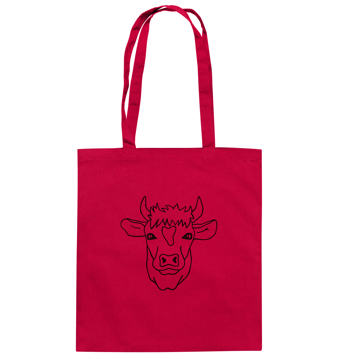 cow black - cotton bag