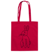 Hase - Baumwolltasche Taschen Tier-Shirts.com Classic Red ca. 38x42