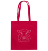 Schaf weiß - Baumwolltasche Einkaufstasche Tier-Shirts.com Classic Red ca. 38x42