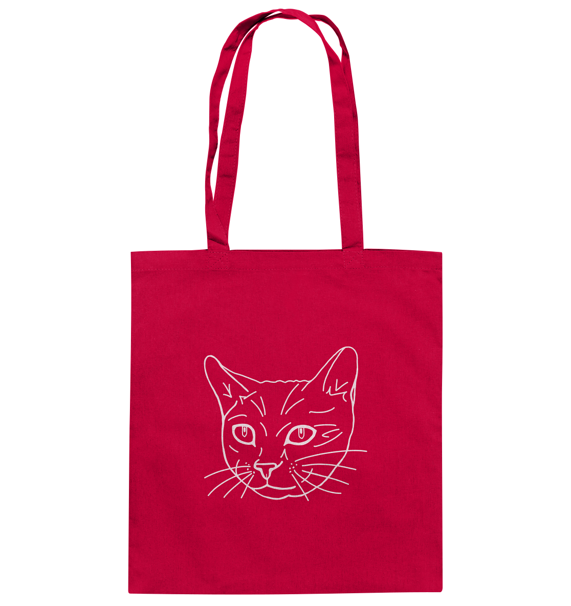 Katze weiß - Baumwolltasche - Tier-Shirts.com