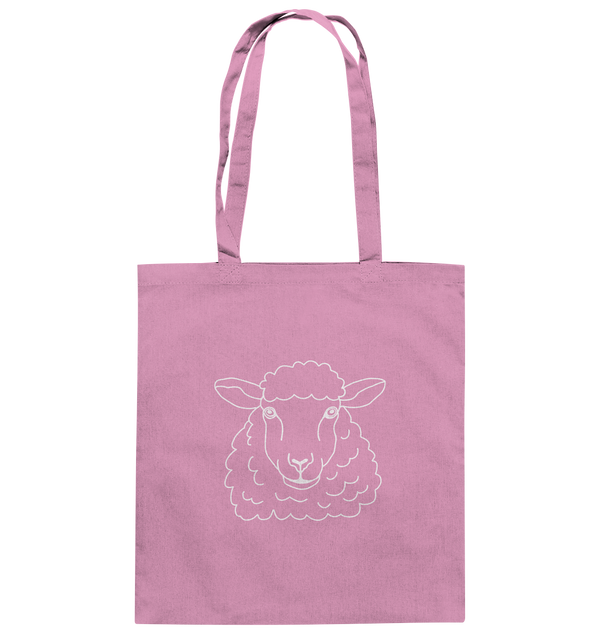 Schaf weiß - Baumwolltasche Einkaufstasche Tier-Shirts.com Classic Pink ca. 38x42