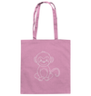 Affenbaby weiß - Baumwolltasche Einkaufstasche Tier-Shirts.com Classic Pink ca. 38x42