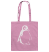 Pinguin weiß - Baumwolltasche Einkaufstasche Tier-Shirts.com Classic Pink ca. 38x42