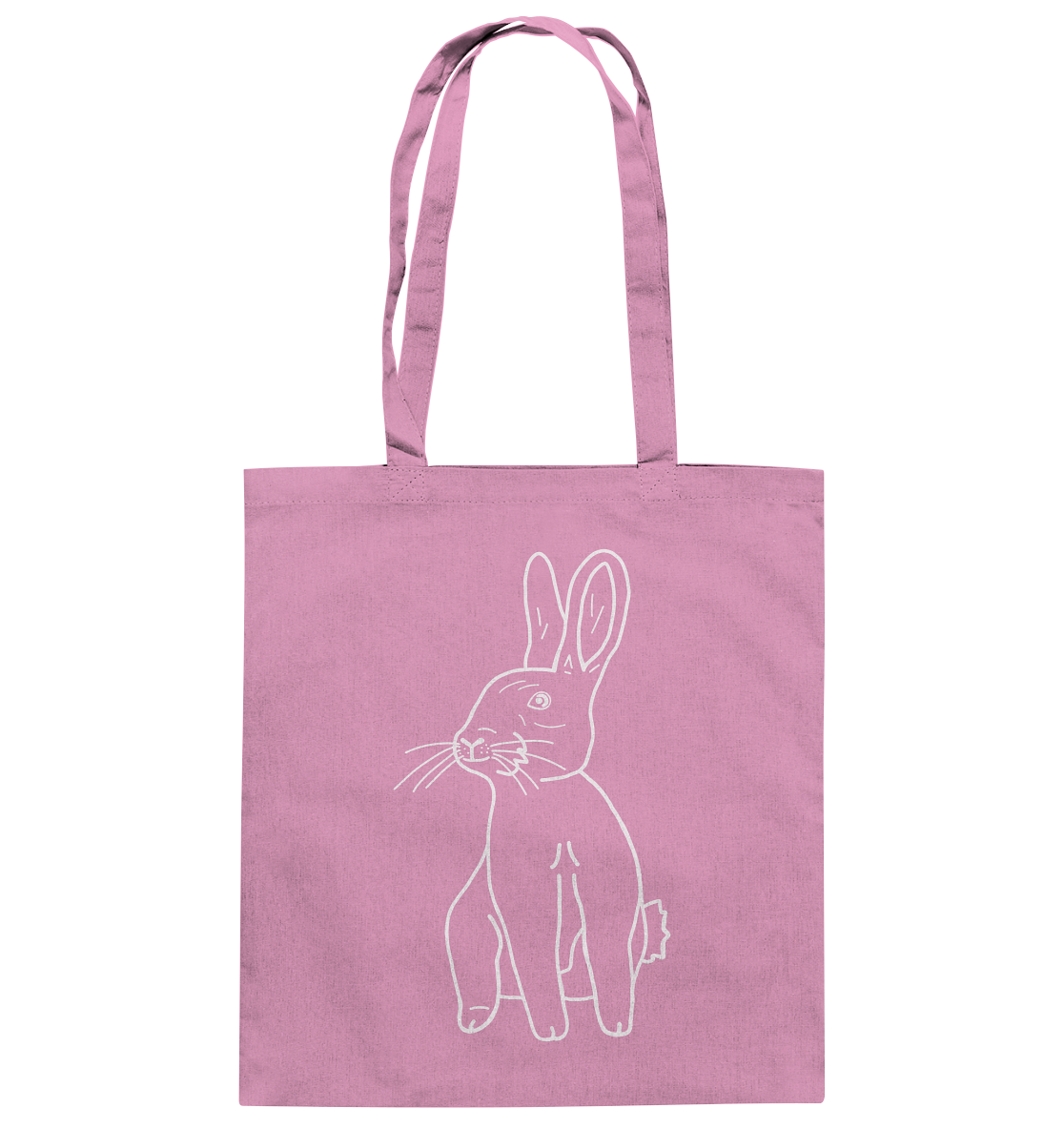 Hase weiß - Baumwolltasche