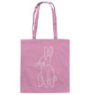 Hase weiß - Baumwolltasche Einkaufstasche Tier-Shirts.com Classic Pink ca. 38x42