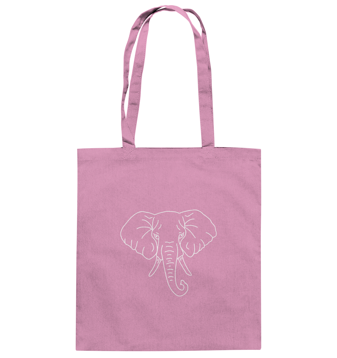 Elephant white - cotton bag