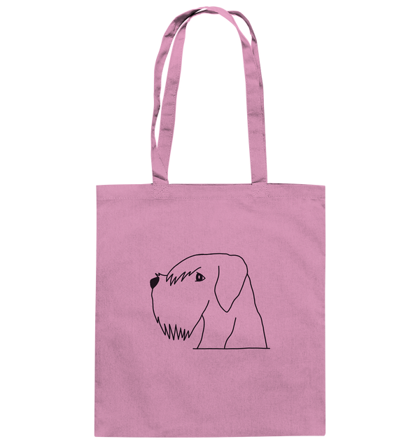 Schnauzer schwarz - Baumwolltasche Taschen Tier-Shirts.com Classic Pink ca. 38x42