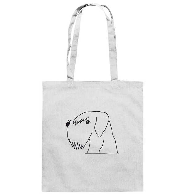 Schnauzer schwarz - Baumwolltasche Taschen Tier-Shirts.com White ca. 38x42