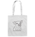 Ferkel schwarz - Baumwolltasche Einkaufstasche Tier-Shirts.com White ca. 38x42