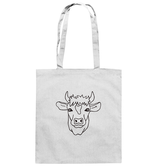 cow black - cotton bag