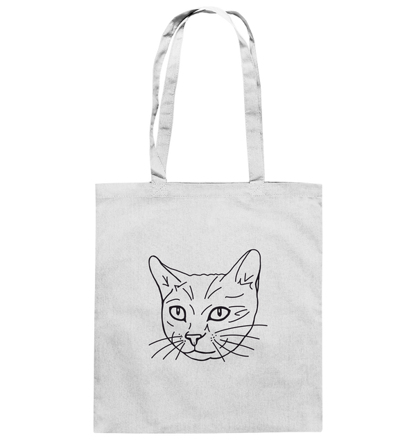 Katze - Baumwolltasche Taschen Tier-Shirts.com White ca. 38x42