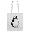 Pinguin - Baumwolltasche Einkaufstasche Tier-Shirts.com White ca. 38x42