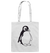 Pinguin - Baumwolltasche Einkaufstasche Tier-Shirts.com White ca. 38x42