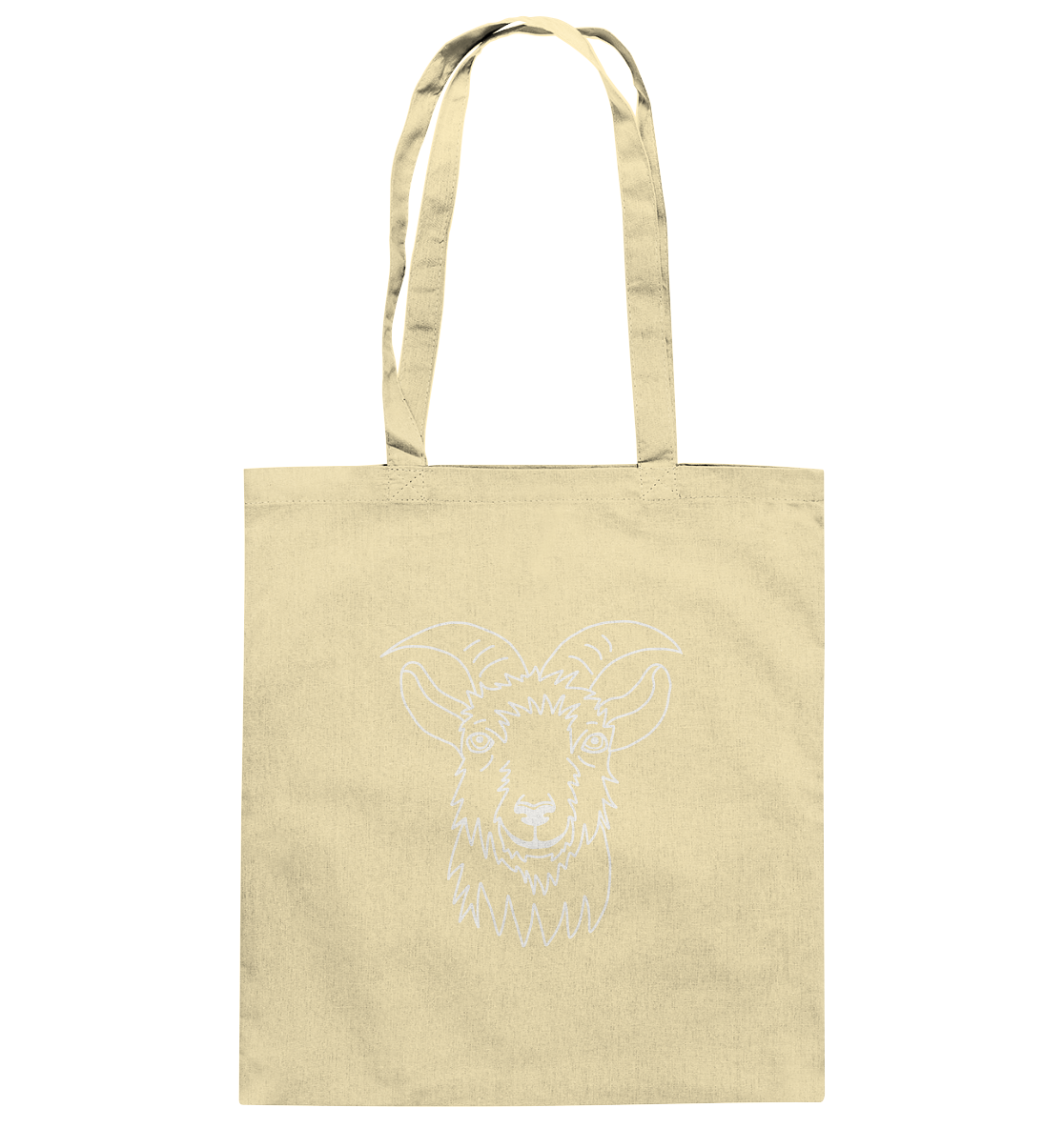 Goat white - cotton bag