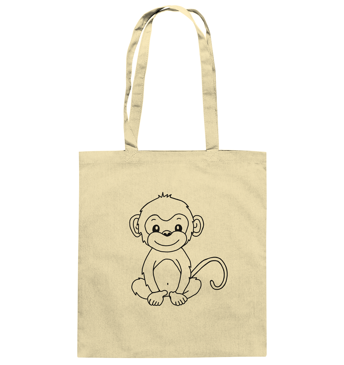 Monkey Baby Black - Cotton Bag