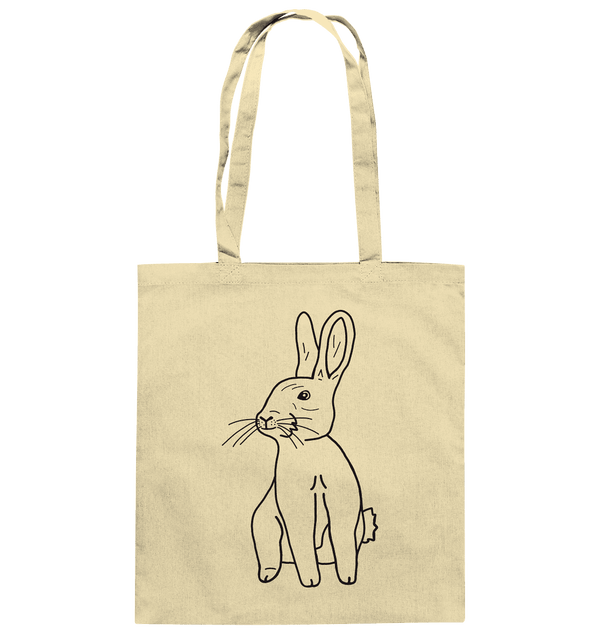 Hase - Baumwolltasche Taschen Tier-Shirts.com Natural ca. 38x42