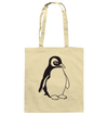 Pinguin - Baumwolltasche Einkaufstasche Tier-Shirts.com Natural ca. 38x42