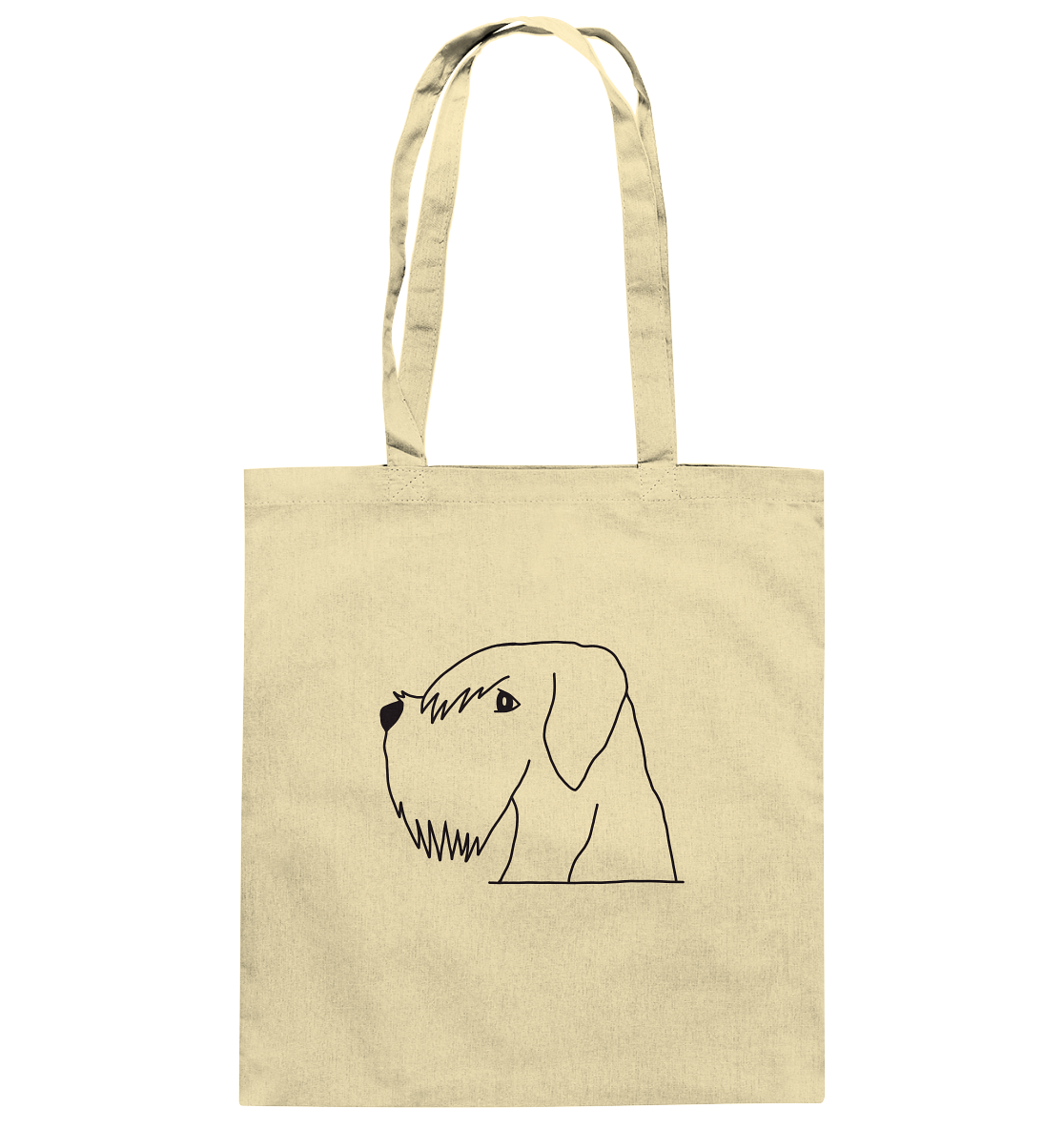 Schnauzer schwarz - Baumwolltasche