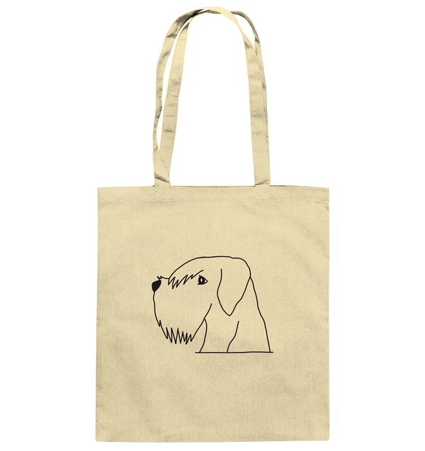 Schnauzer schwarz - Baumwolltasche Taschen Tier-Shirts.com Natural ca. 38x42