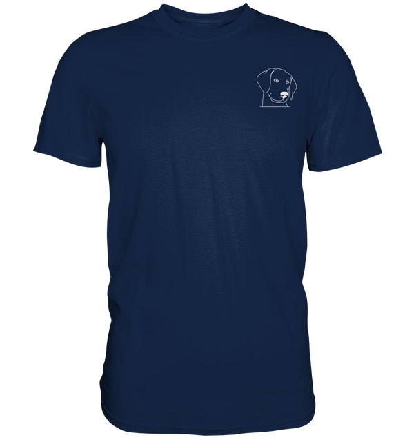 Hund Schlappohr weiß - Classic T-Shirt Unisex Unisex-Shirts Tier-Shirts.com French Navy S