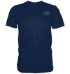 Löwenpaar weiß - Classic T-Shirt Unisex Unisex-Shirts Tier-Shirts.com French Navy S