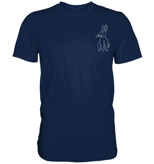 Hase weiß - Classic T-Shirt Unisex Unisex-Shirts Tier-Shirts.com French Navy S