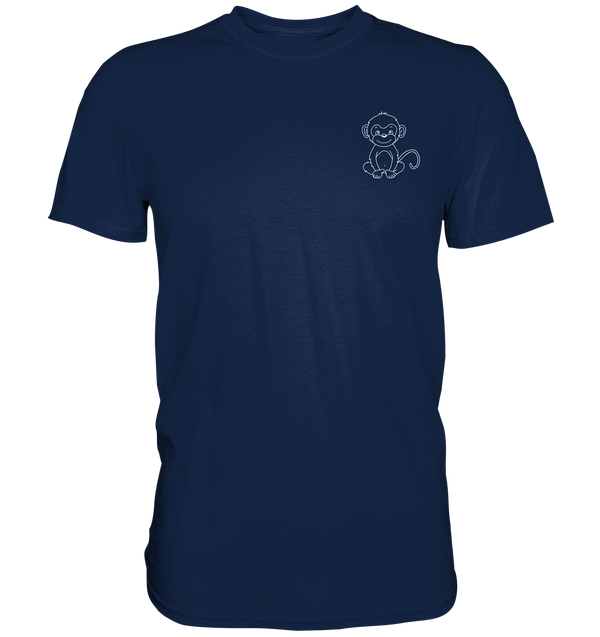 Affenbaby weiß - Classic T-Shirt Unisex Unisex-Shirts Tier-Shirts.com French Navy S