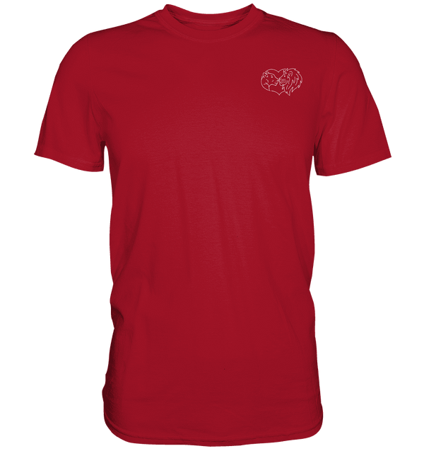 Löwenpaar weiß - Classic T-Shirt Unisex Unisex-Shirts Tier-Shirts.com Classic Red S