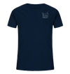 Katze weiß - Organic T-Shirt Kinder T-Shirts Kinder Tier-Shirts.com French Navy 98/104 (3-4)