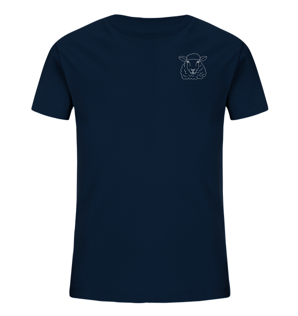 Schaf weiß - Organic T-Shirt Kinder T-Shirts Kinder Tier-Shirts.com French Navy 98/104 (3-4)