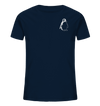 Pinguin weiß - Organic T-Shirt Kinder T-Shirts Kinder Tier-Shirts.com French Navy 98/104 (3-4)