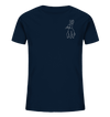 Hase weiß - Organic T-Shirt Kinder T-Shirts Kinder Tier-Shirts.com French Navy 98/104 (3-4)