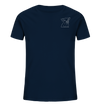 Ferkel weiß - Organic T-Shirt Kinder T-Shirts Kinder Tier-Shirts.com French Navy 98/104 (3-4)