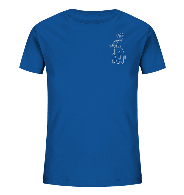 Hase weiß - Organic T-Shirt Kinder T-Shirts Kinder Tier-Shirts.com Royal Blue 98/104 (3-4)