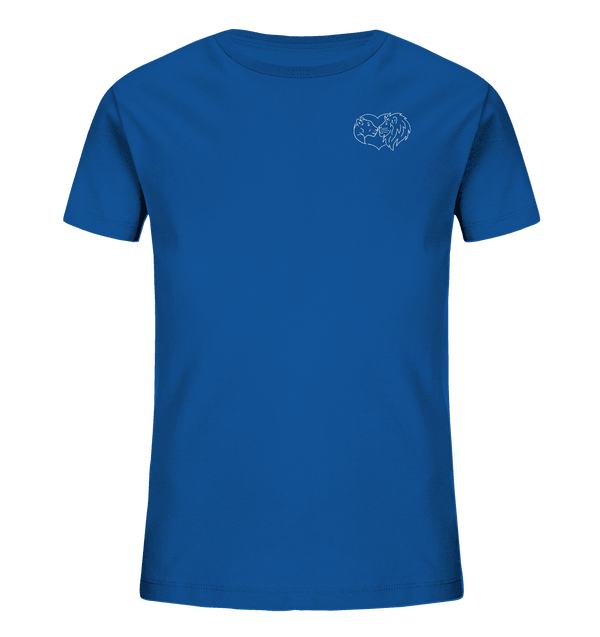 Löwenpaar weiß - Organic T-Shirt Kinder T-Shirts Kinder Tier-Shirts.com Royal Blue 98/104 (3-4)