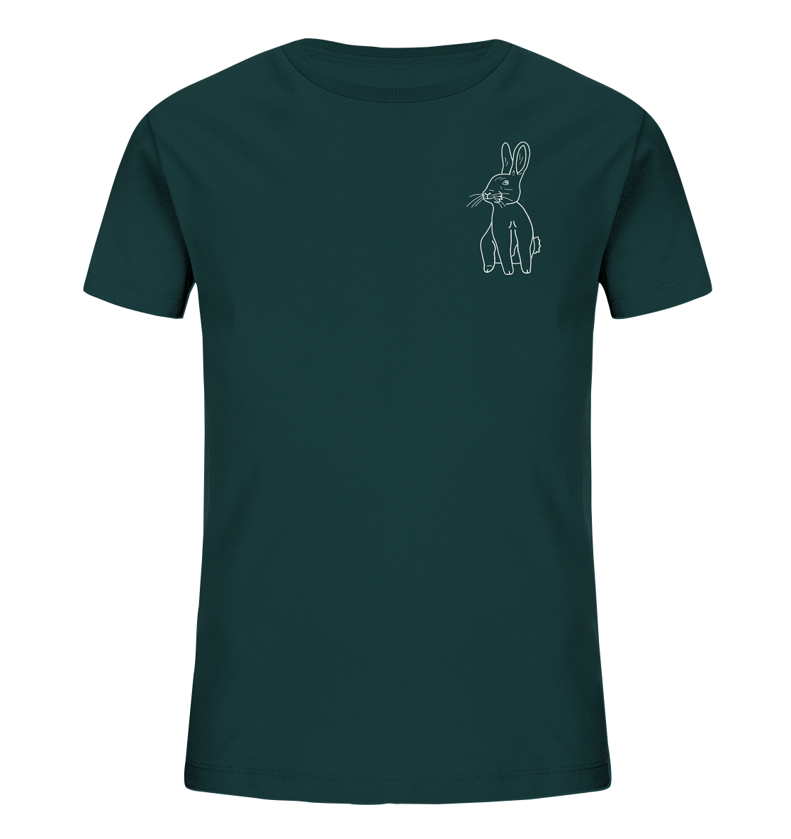 Hase weiß - Organic T-Shirt Kinder