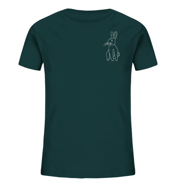 Hase weiß - Organic T-Shirt Kinder T-Shirts Kinder Tier-Shirts.com Glazed Green 98/104 (3-4)