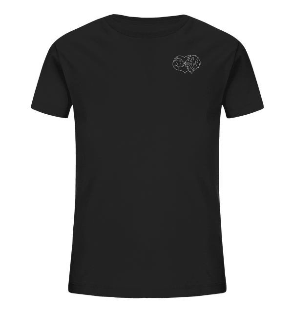 Löwenpaar weiß - Organic T-Shirt Kinder T-Shirts Kinder Tier-Shirts.com Black 98/104 (3-4)