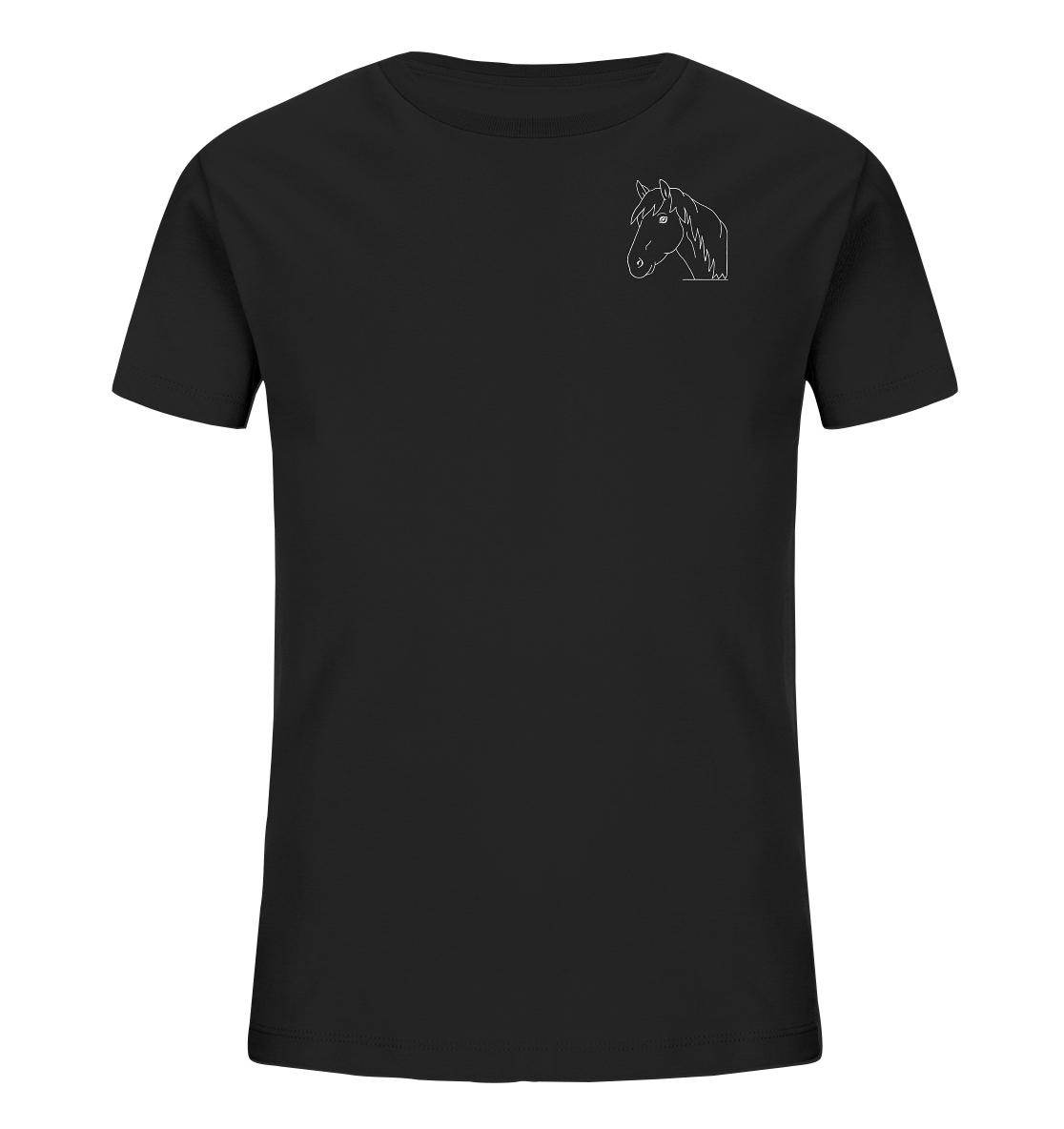 Horse white - Organic T-Shirt Kids