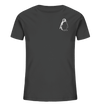 Pinguin weiß - Organic T-Shirt Kinder T-Shirts Kinder Tier-Shirts.com Anthracite 98/104 (3-4)