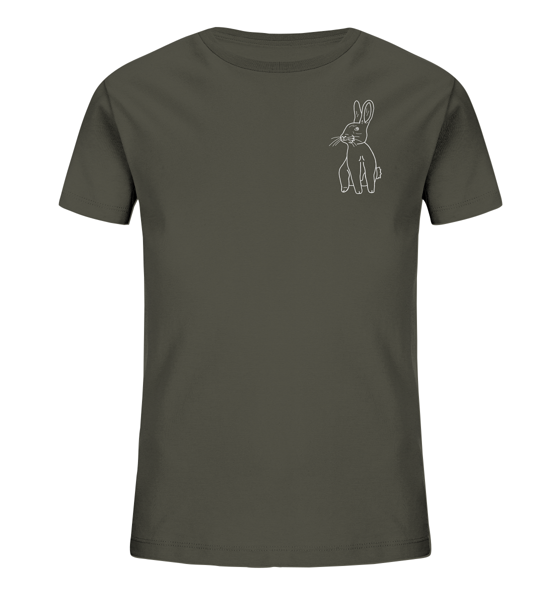 Hase weiß - Organic T-Shirt Kinder