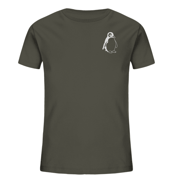 Pinguin weiß - Organic T-Shirt Kinder T-Shirts Kinder Tier-Shirts.com Khaki 98/104 (3-4)