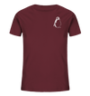 Pinguin weiß - Organic T-Shirt Kinder T-Shirts Kinder Tier-Shirts.com Burgundy 98/104 (3-4)