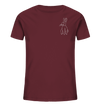 Hase weiß - Organic T-Shirt Kinder T-Shirts Kinder Tier-Shirts.com Burgundy 98/104 (3-4)