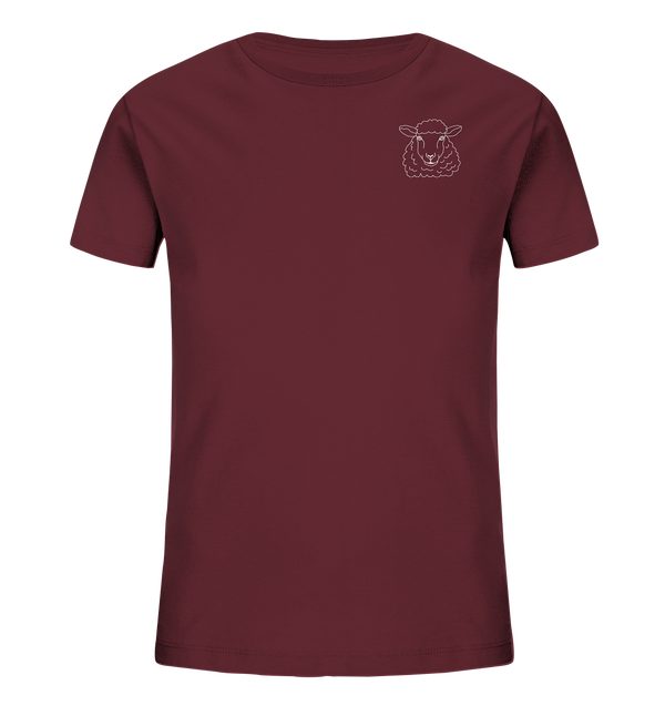 Schaf weiß - Organic T-Shirt Kinder T-Shirts Kinder Tier-Shirts.com Burgundy 98/104 (3-4)