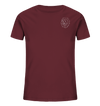 Löwe weiß - Organic T-Shirt Kinder T-Shirts Kinder Tier-Shirts.com Burgundy 98/104 (3-4)