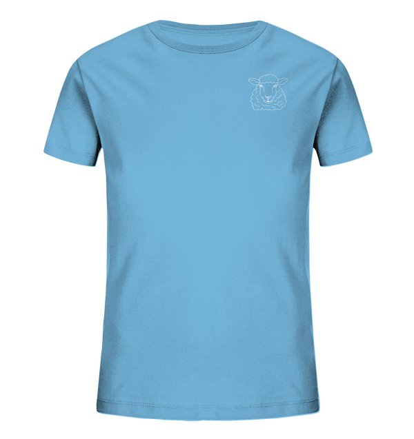 Schaf weiß - Organic T-Shirt Kinder T-Shirts Kinder Tier-Shirts.com Aqua Blue 98/104 (3-4)