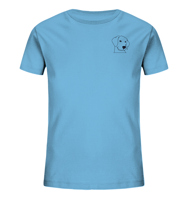 Hund Schlappohr - Organic T-Shirt Kinder T-Shirts Kinder Tier-Shirts.com Aqua Blue 98/104 (3-4)