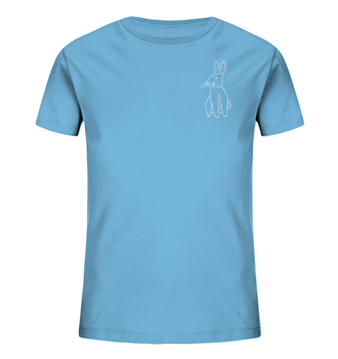 Hase weiß - Organic T-Shirt Kinder